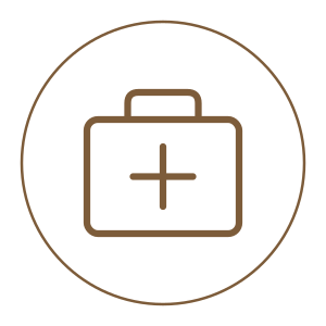 Icon with medical sign